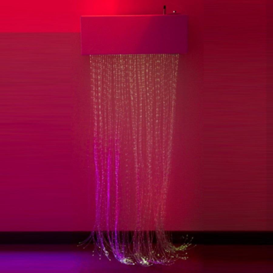 Experia Calming LED Fiber Optic wall cascade front view