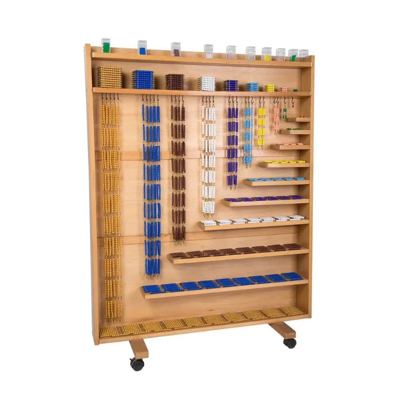 KINDERHUIS Math beads and cabinet Set