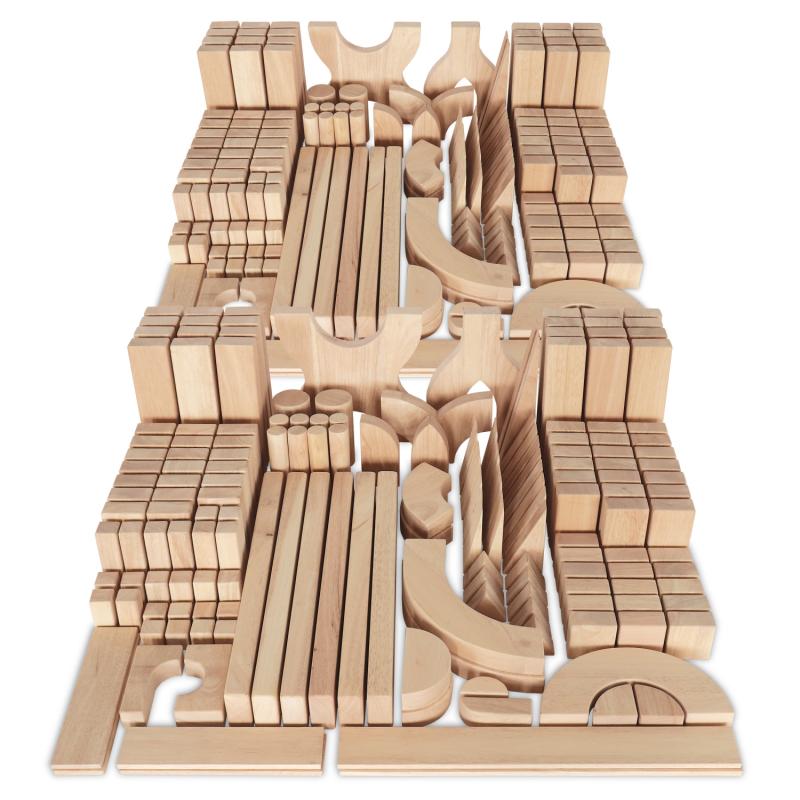 Whitney Brothers 340 Piece Half Hardwood Block Set